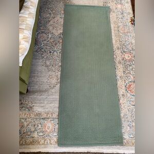 Brentwood Home org GOTS-cert non-slip cotton yoga mat. non-toxic 5mm sage green